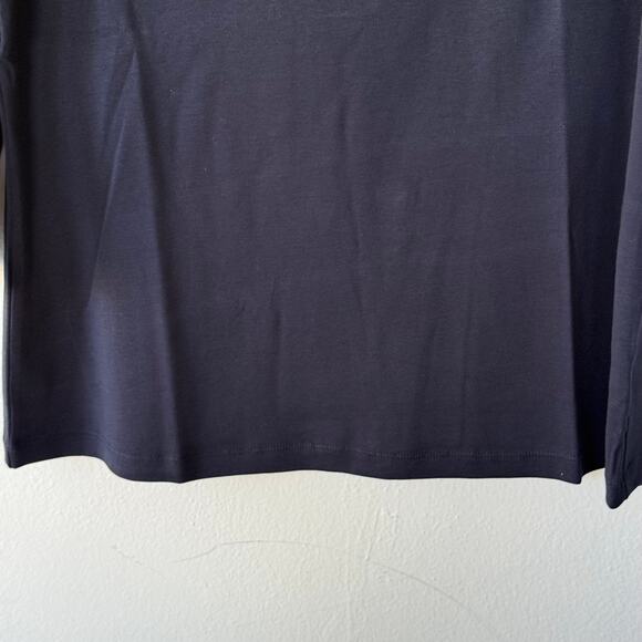 NEW! Talbots Navy Blue Size 1X Boat Neck Tee Size 1X - Picture 5 of 7